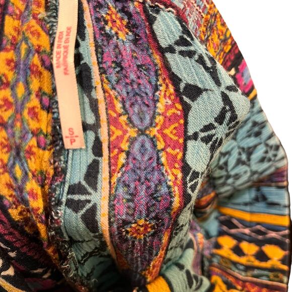 Free People Boho Print Jogger Baggy Leg Pants S - Picture 3 of 7